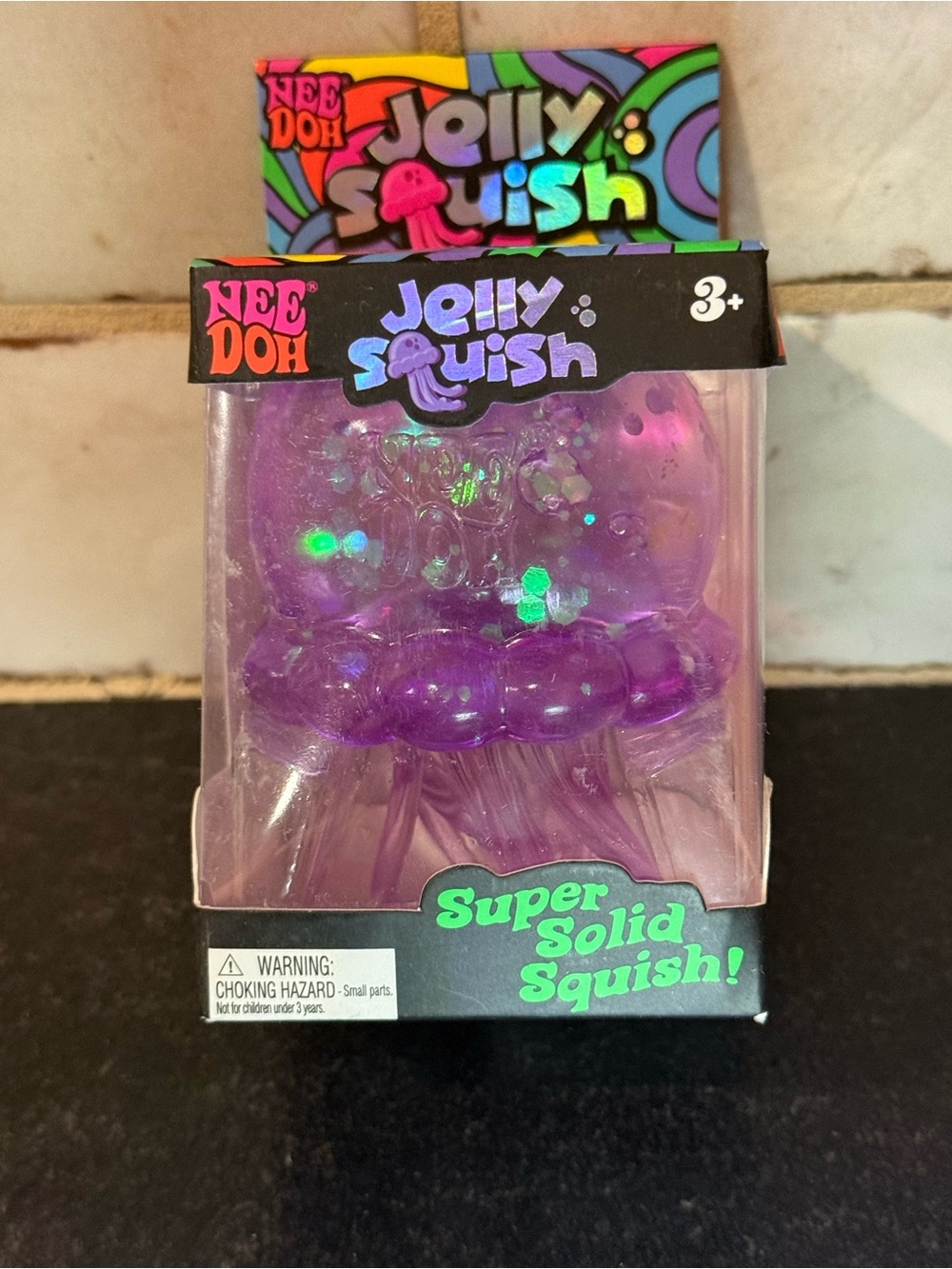 Needoh Jelly Squish Purple Kids Toy - Super Solid Squish AUTHENTIC